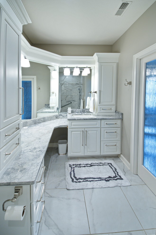 Historic Haymarket Condo remodel Transitional Bathroom Omaha by