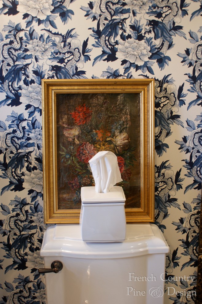 Example of a classic powder room design in Milwaukee