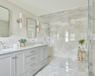 75 Marble Tile Walk-In Shower Ideas You'll Love - October, 2023 | Houzz