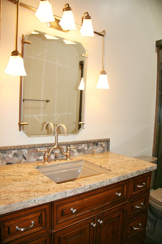 Example of a mountain style bathroom design in Phoenix