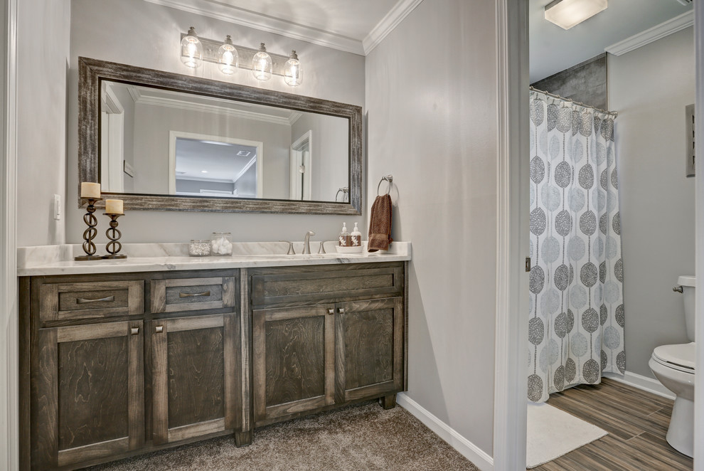Hollyberry Lane Transitional Bathroom Atlanta by KMH Designs