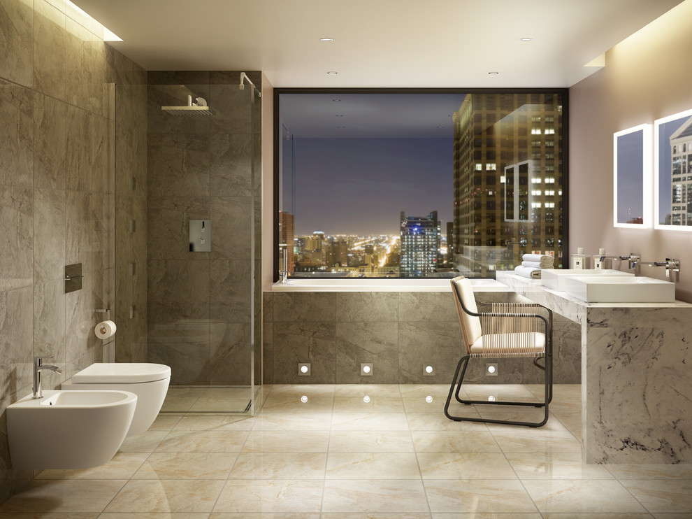 Hotel Boutique Modern Bathroom London by NoCode Houzz