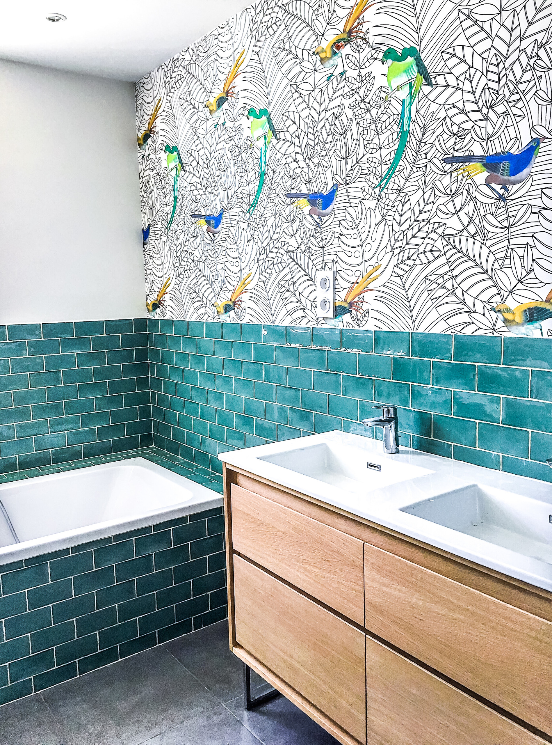 75 photos et idées déco de salles de bain turquoises - Juillet 2023 | Houzz  FR