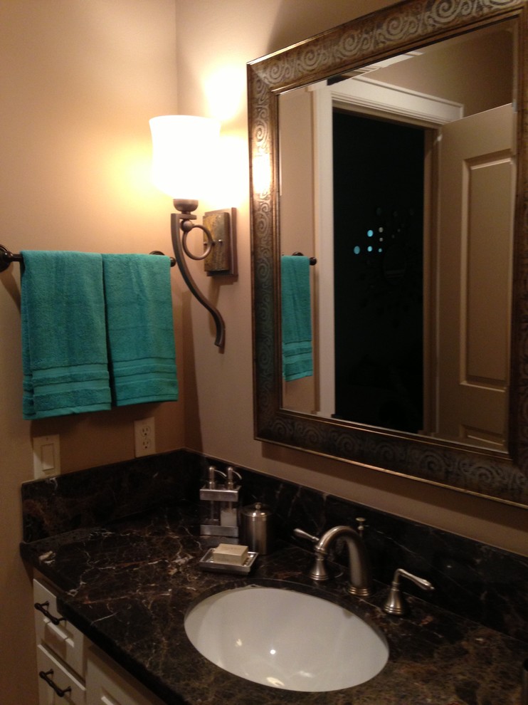 オースティンにあるトランジショナルスタイルのおしゃれな浴室の写真