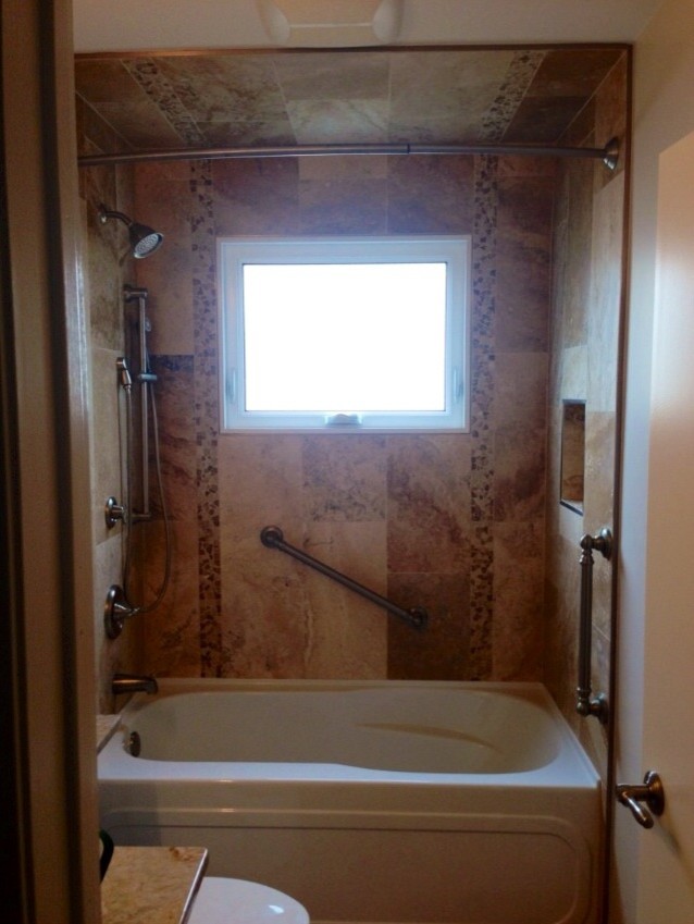 Bathroom - traditional bathroom idea in Edmonton