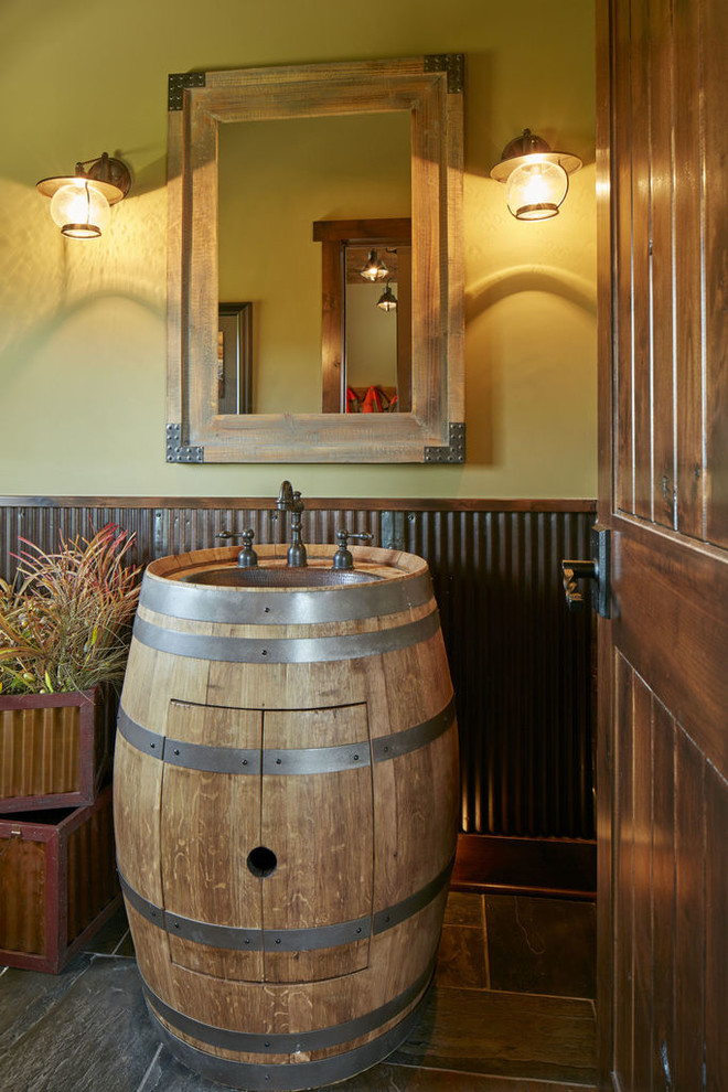 Hunting Lodge Rustic Bathroom Omaha by ADC Omaha Houzz