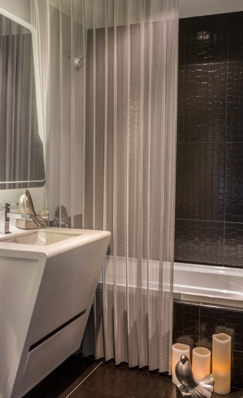 Mesh Shower Curtain - Photos & Ideas | Houzz