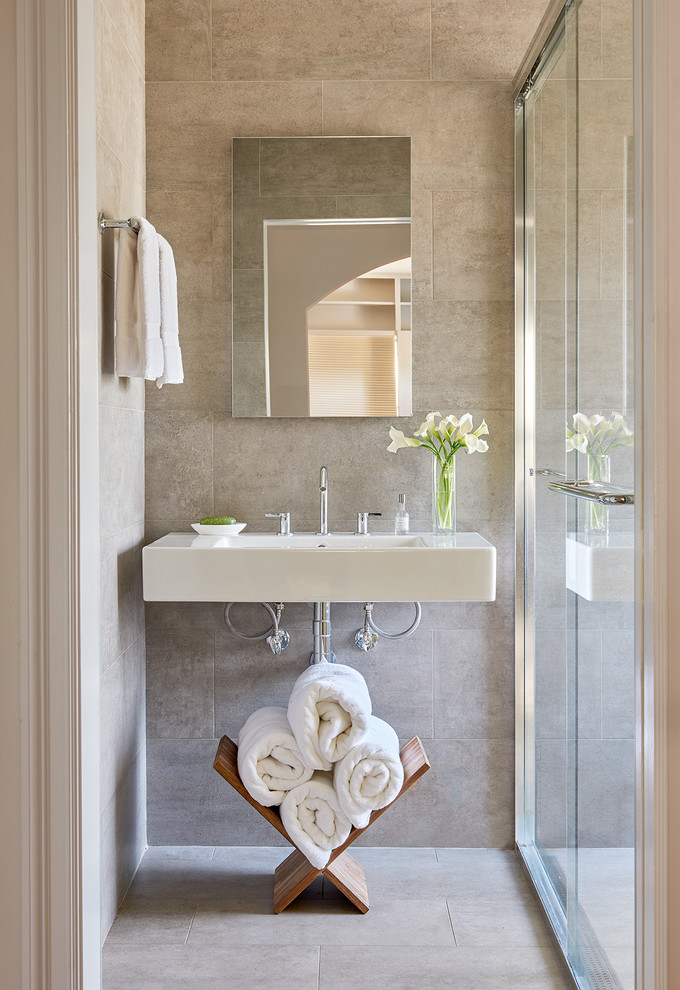 Bathroom - contemporary bathroom idea in DC Metro