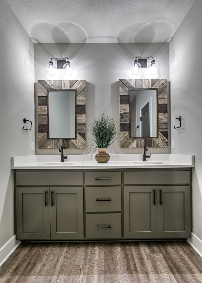 Industrial Farmhouse Industrial Bathroom Omaha by Nathan Homes