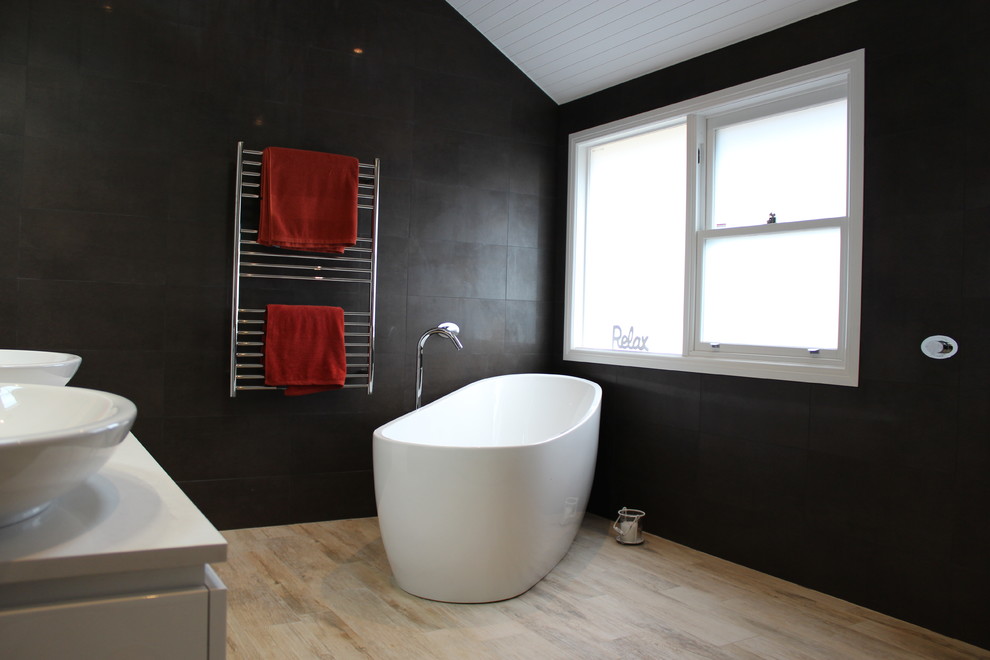 Foto di una stanza da bagno stile marinaro