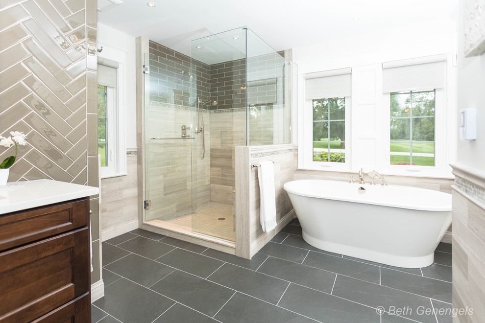 Inverness Master Bathroom Farmhouse Bathroom Chicago by