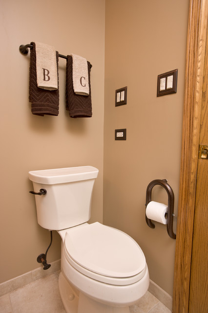 Invisia 2-in-1 Toilet Roll Holder with Integrated Grab Bar