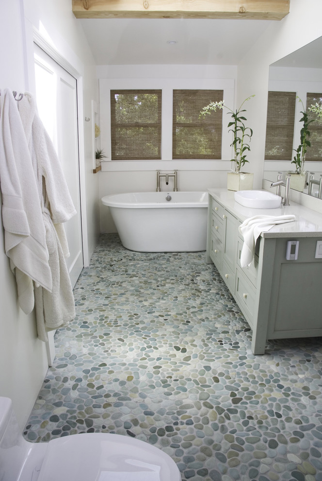 Island Stone Perfect Pebble Floor - Modern - Bathroom - Other - by ...