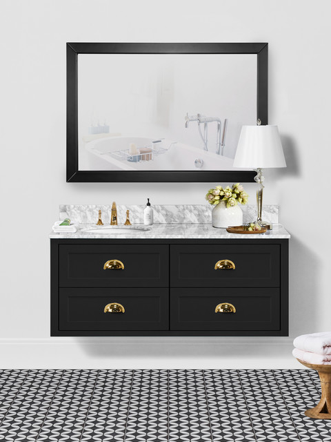48 inch black bathroom vanity deals