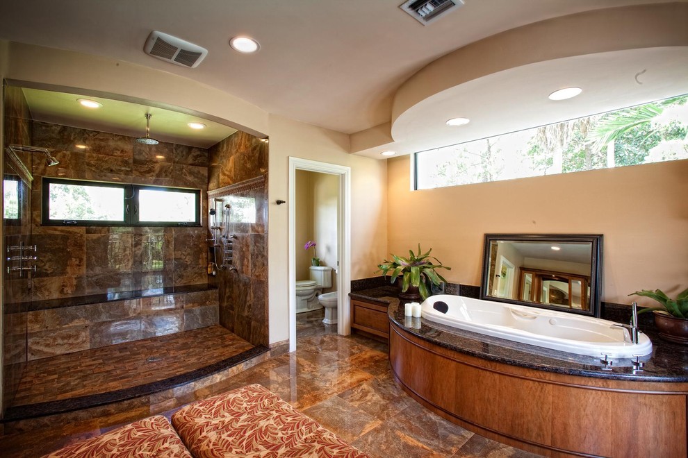 Jacuzzi Tub/Glass Shower Bathroom - Traditional - Bathroom - Miami - by Allied Kitchen, Bath ...