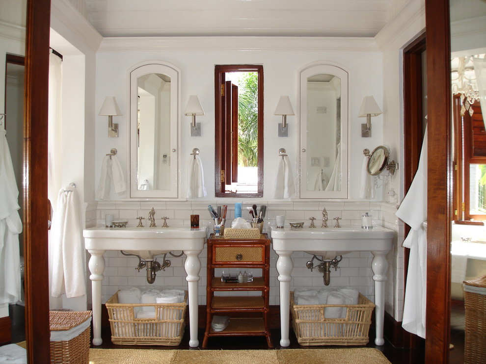 Jamaican Villa Tropical Bathroom New York by B. Siegel