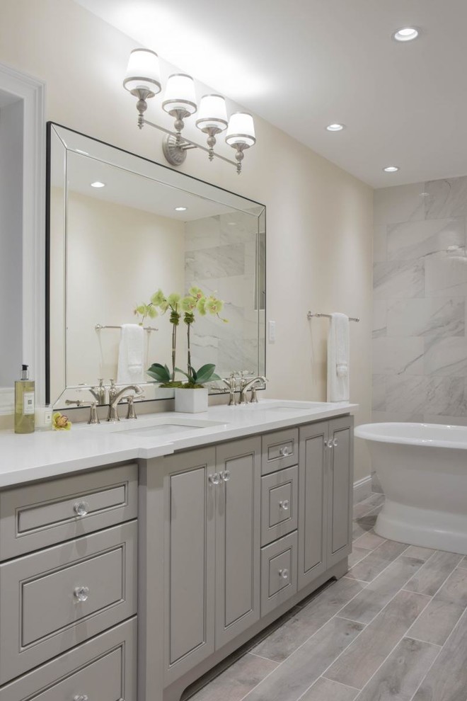 J&K K3 Maple Greige Bathroom Miami by West Wall