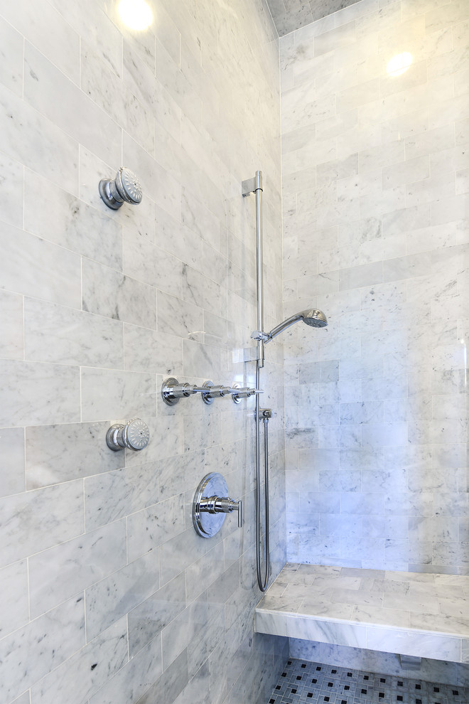 Inspiration for a transitional bathroom remodel in Austin