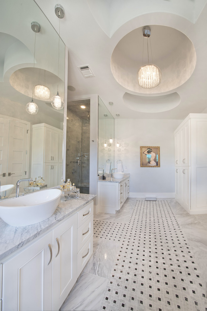Inspiration for a transitional bathroom remodel in Austin