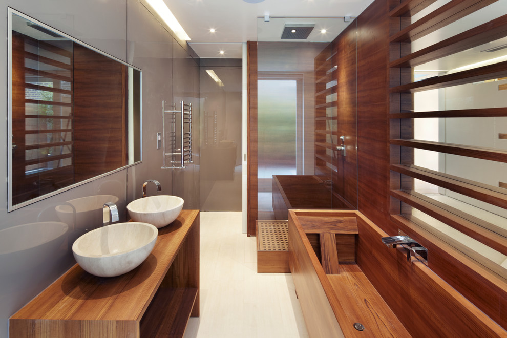 Contemporary bathroom in London.