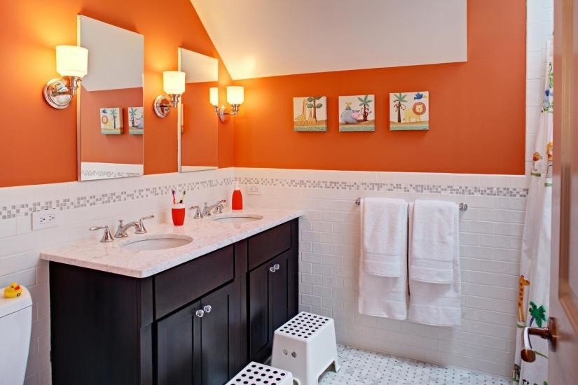 Kids's bath: classic + colorful - Modern - Bathroom - Newark - by ...