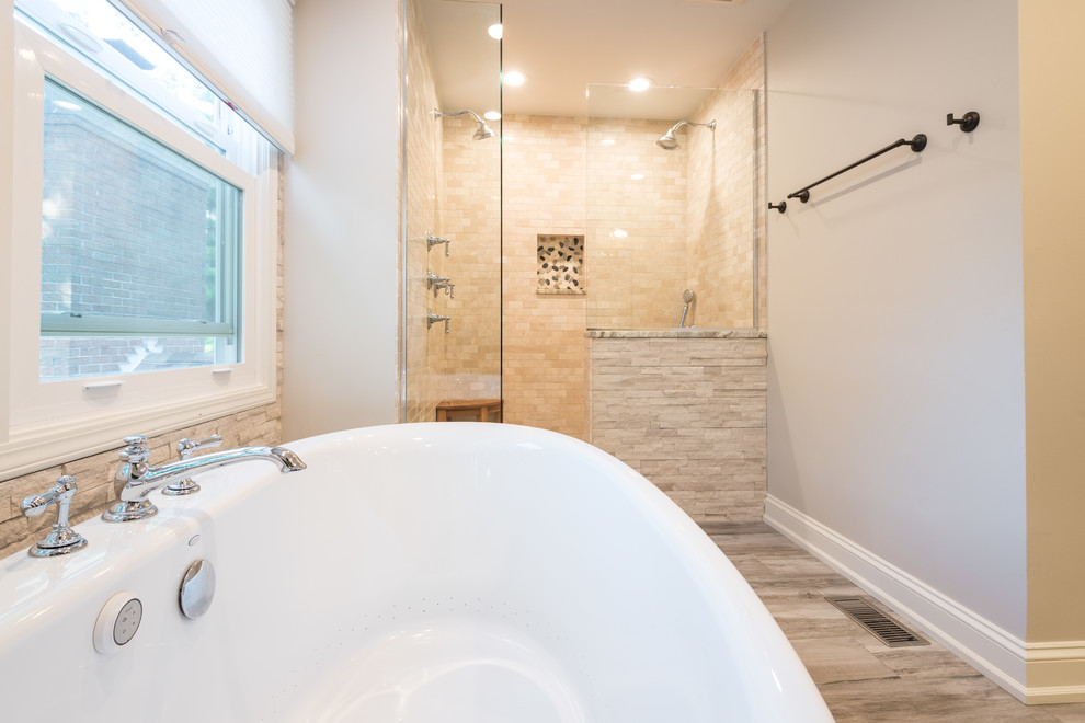 Kildeer Master Bath Transitional Bathroom Chicago by GS Construction Houzz