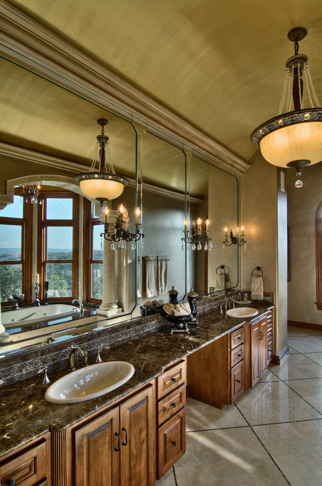 This is an example of a traditional bathroom in Austin.