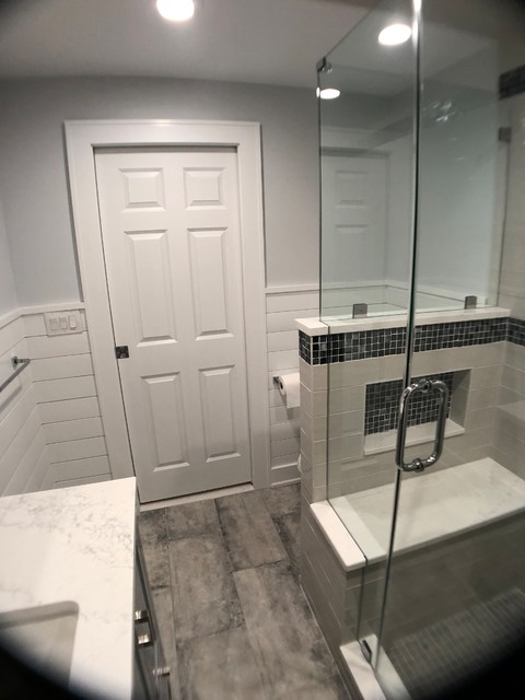 Knee Wall Bathroom - Modern - Bathroom - New York - by UNO GROUP HOME ...