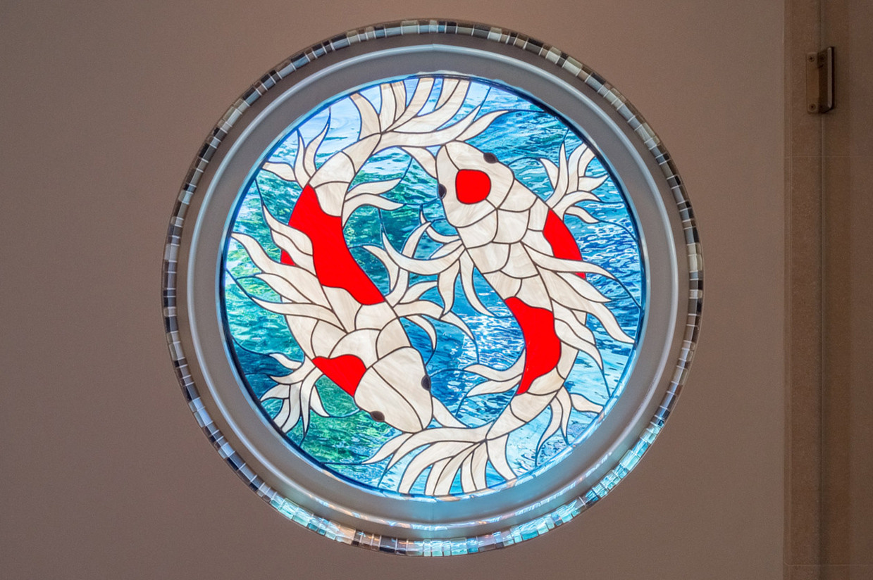 Koi Fish Yin Yang Style Guide Nature Scenes Asian Bathroom San Francisco By Legacy Glass Studios Houzz Koi Fish Yin Yang Style Guide Nature Scenes Asian Bathroom San Francisco By Legacy Glass Studios Houzz