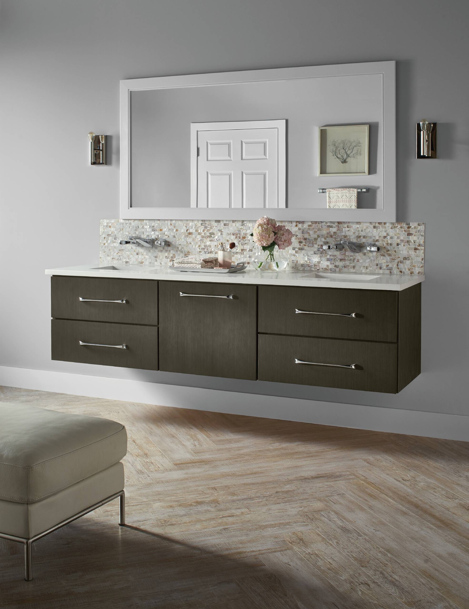 Kraftmaid Floating Vanity Contemporary Bathroom Detroit By Kraftmaid Houzz