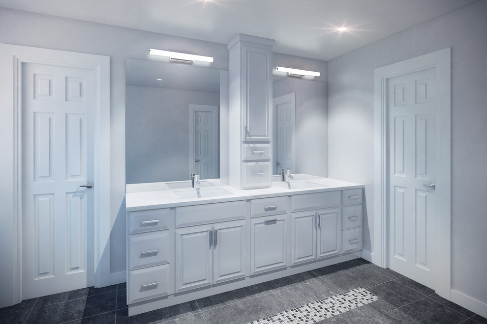 La Canada Master Bathroom in Progress Transitional Bathroom Los