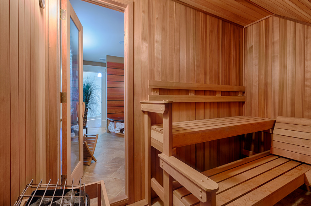 Источник вдохновения для домашнего уюта: баня и сауна в классическом стиле