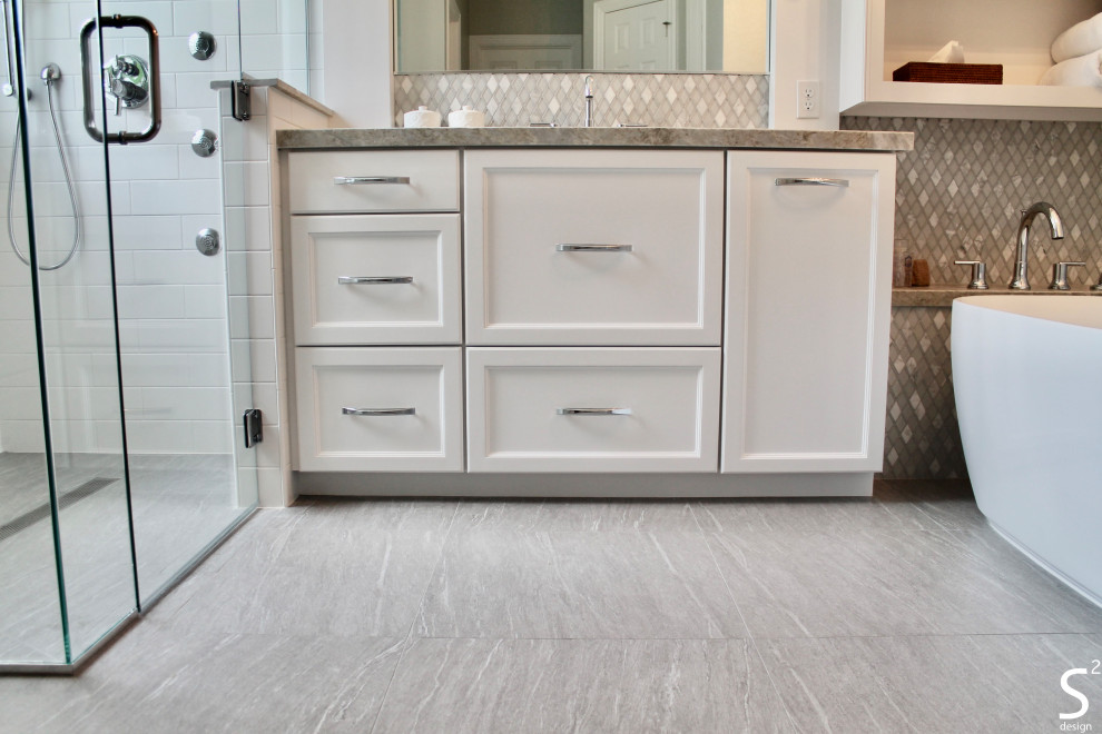 Lake House Master Bathroom Transitional Bathroom Houston by S