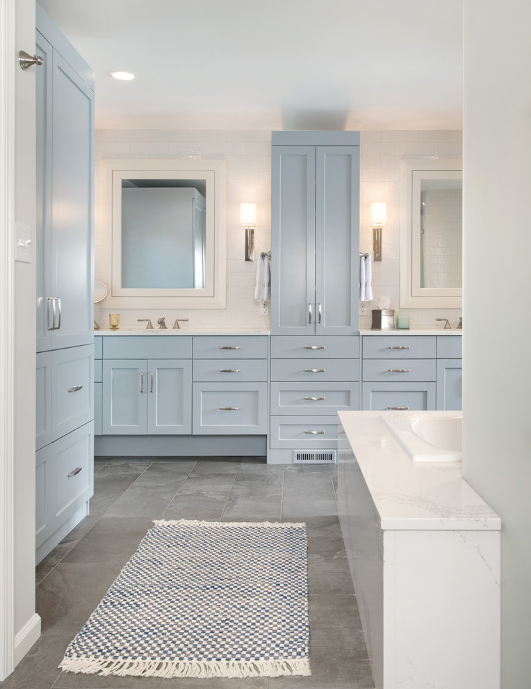 Lakehouse Master Bath Transitional Bathroom Kansas City by RDM