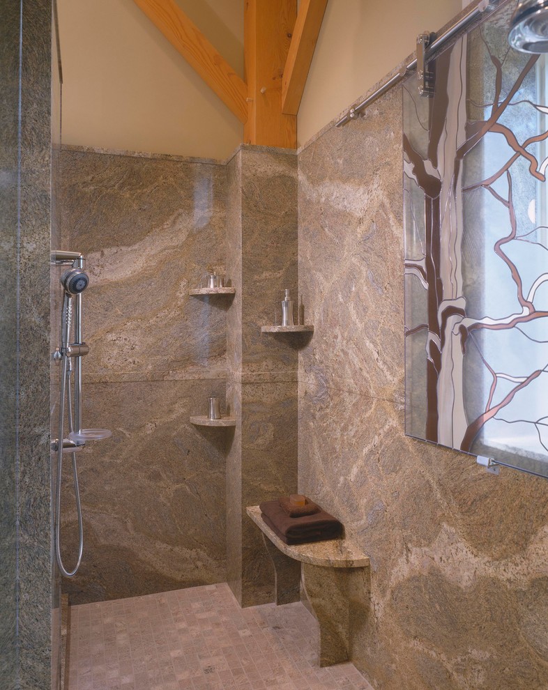 Example of a trendy bathroom design in Portland Maine