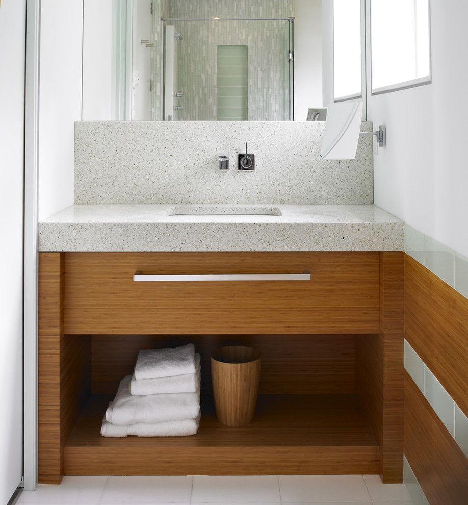 Example of a trendy bathroom design in Vancouver