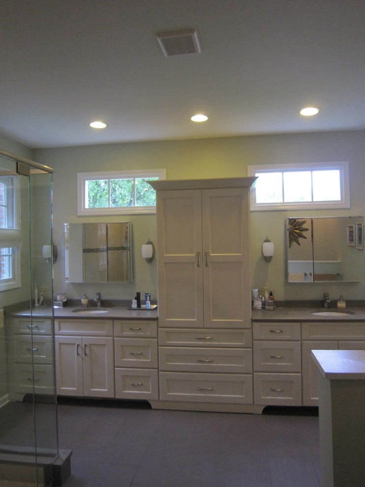 Large Bathroom Vanity - Traditional - Bathroom - Chicago - by Sheri's ...