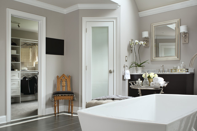 Large Luxury Master Bathroom With Separate Toilet Transitional New York By Gravitate Interiors Design Houzz Ie - Bathroom Ideas With Separate Toilet Room