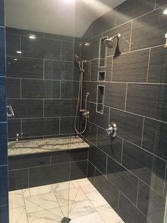 Large Walk-in Curbless Shower - Contemporary - Bathroom - Seattle - by ...