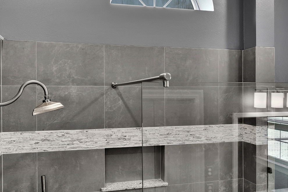 Large Walk In Shower Bathroom Remodel - Traditional - Bathroom - New ...