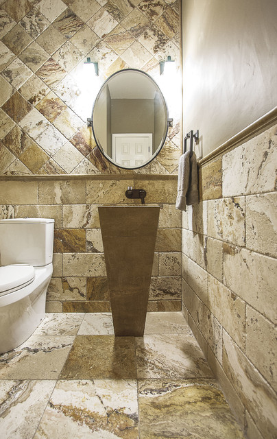 Leonardo Travertine Salle De Bain Atlanta Par Topcu Tile Stone Houzz