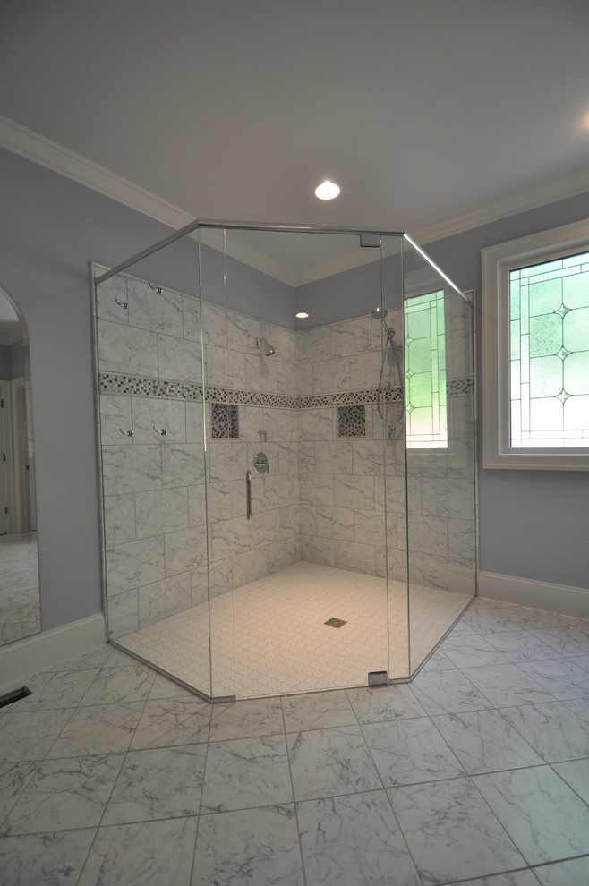 Level Entry Showers Contemporary Bathroom Raleigh by Splash