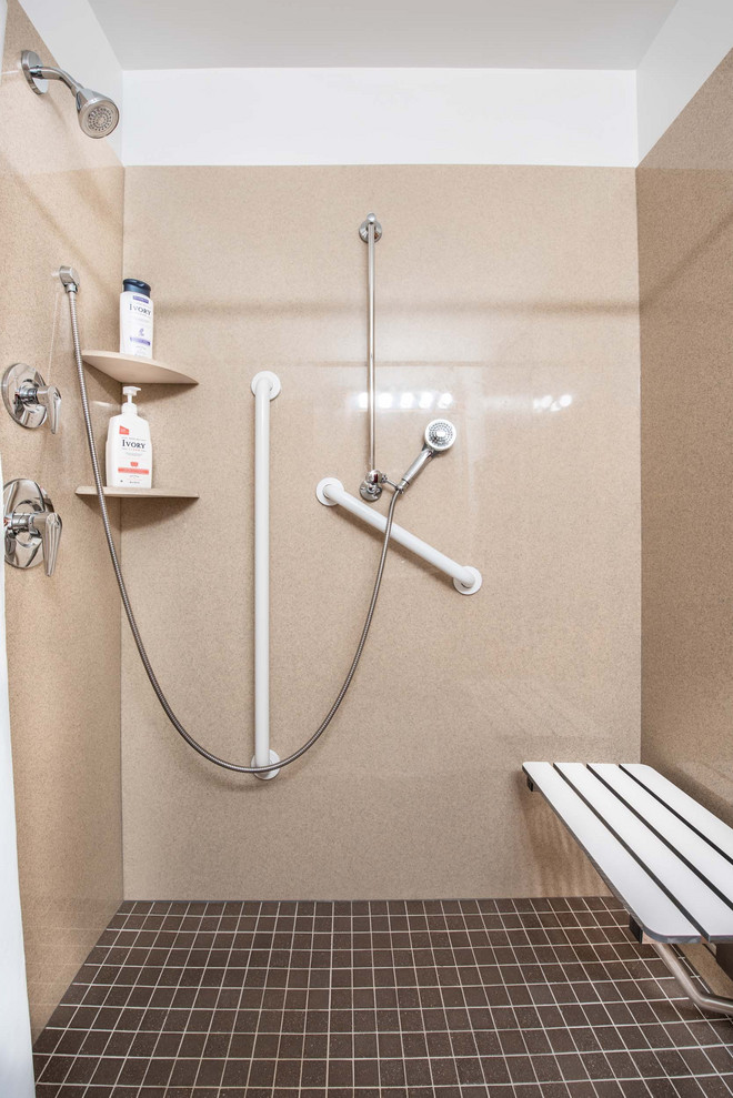 Level Entry TubToShower Conversion Traditional Bathroom Other