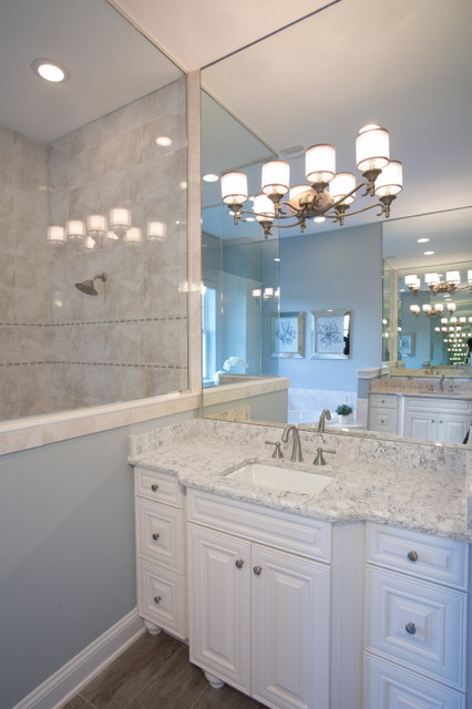 LG Viatera Quartz Vanity - Aria - Bathroom - Raleigh - by CRS Marble ...