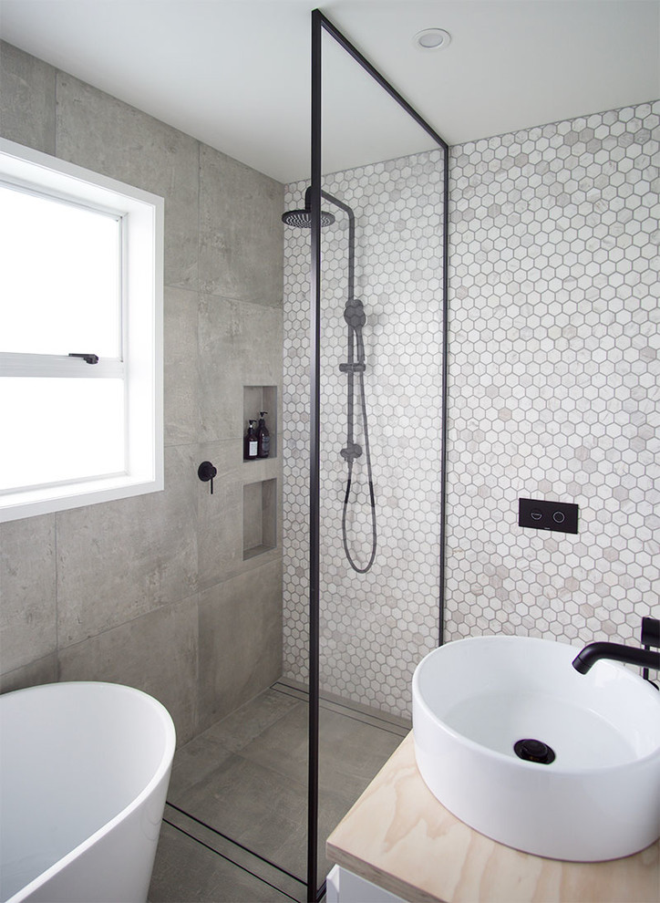 Lifeless to Timeless Stunning bathroom transformation Modern