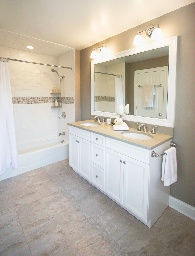 Light and Dark - Transitional - Bathroom - New York - by Hofmann Design ...