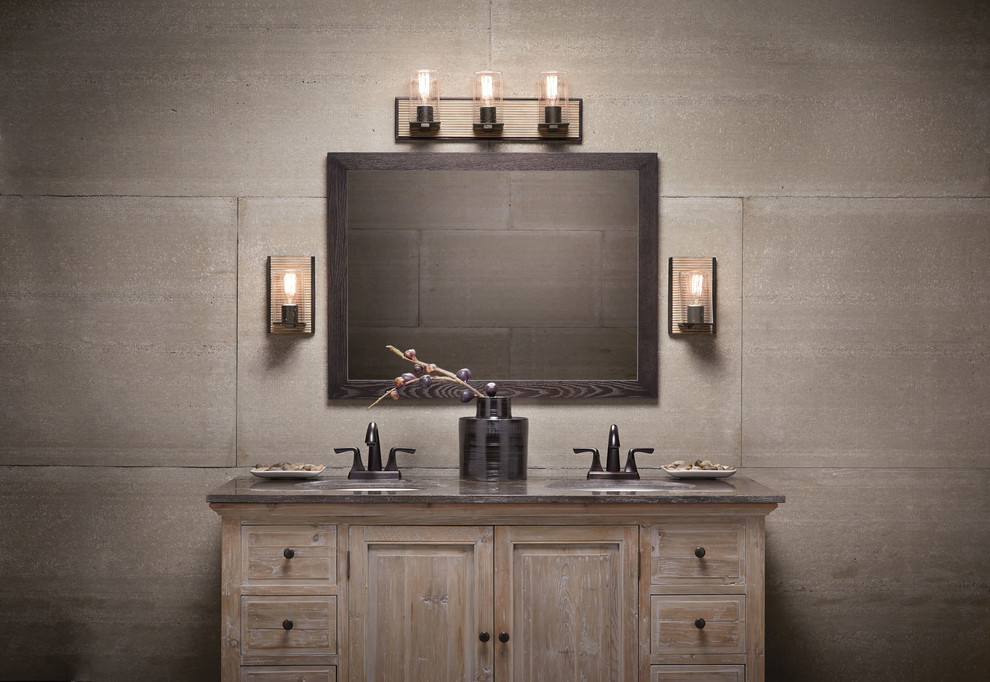 Lighting Rustic Bathroom New York by Hesco Lighting Houzz
