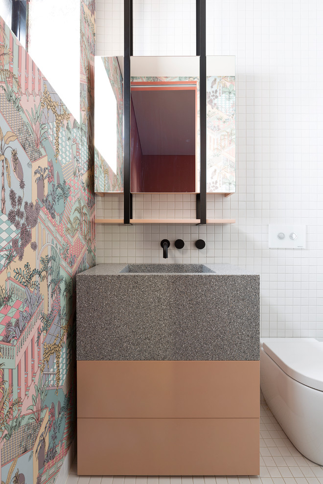 Design ideas for a retro bathroom in Sydney.