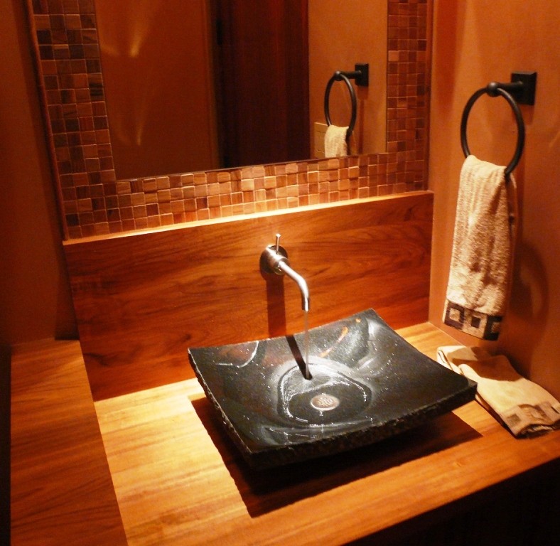 Inspiration for a small zen bathroom remodel in Seattle