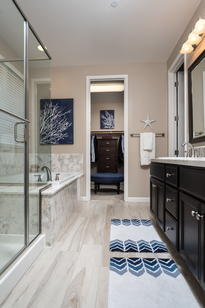 Livermore Coastal Master Bath Beach Style Bathroom San Francisco